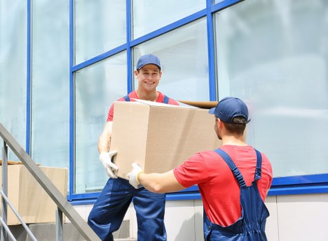 Careful packing and loading for a Dollis Hill move