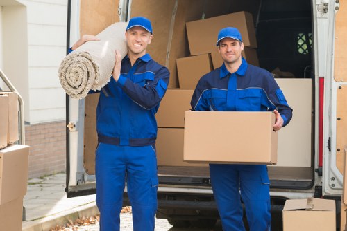 Removal team planning a local move in Dollishill