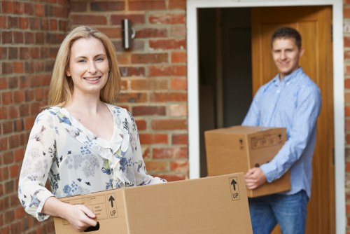 Moving van used for local property and business transport in Dollishill
