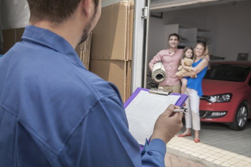 Furniture loading for a local home move in Dollishill