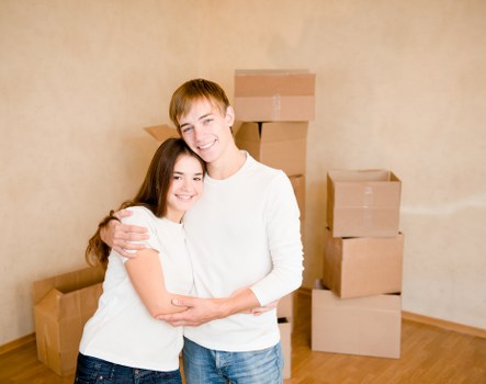 Prepared moving truck for a local Dollishill house removal