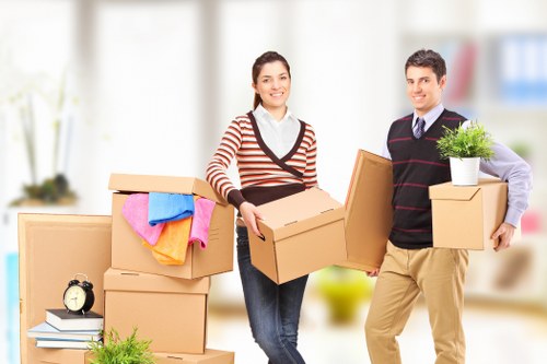 Office furniture being moved safely during a Dollishill relocation