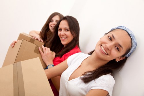 A Dollishill home move with labelled boxes and careful furniture handling