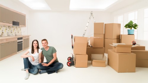 Unpacking essentials into a new Dollishill property after moving day