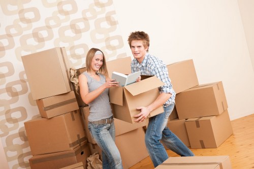 Loading a removal truck for a local Dollishill relocation
