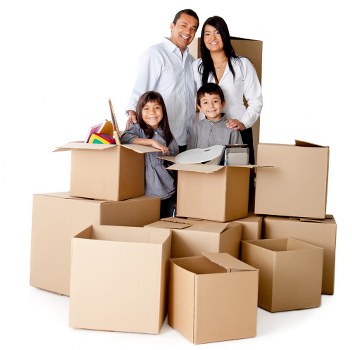 Careful packing and labelling of office items for a Dollishill move